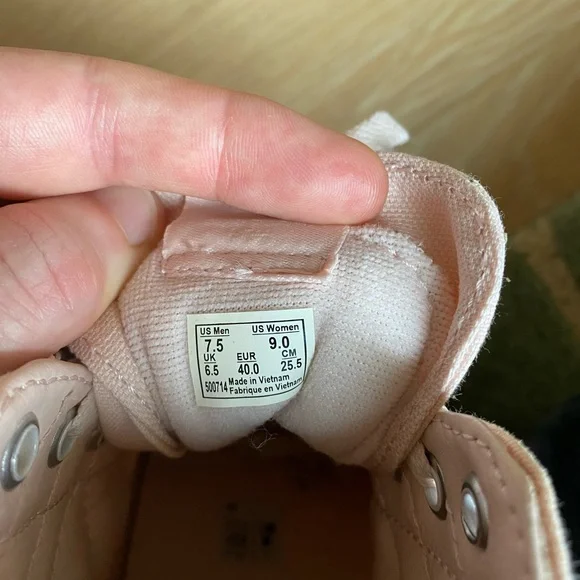 RARE NWOT Vans Sk8-Hi Mono - Peach Blush - W9/M7.5 - Picture 5 of 5